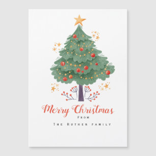 Carte de Noël personnalisée avec arbre