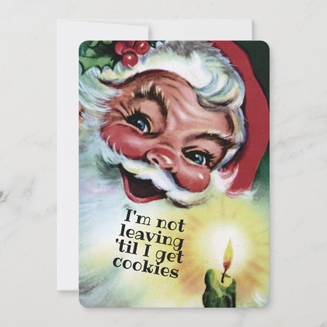 Carte de Noël personnalisée avec biscuits de Noël  (Devant)