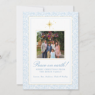 Carte de Noël personnalisée avec photo de famille