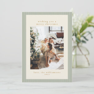 Carte de Noël personnalisée avec photo de famille