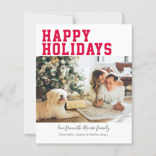 Carte de Noël personnalisée avec photo et texte à