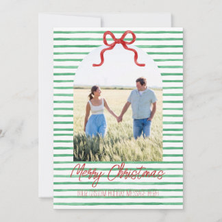 Carte de Noël personnalisée avec un nœud