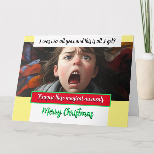 Carte de Noël personnalisée C'EST TOUT CE QUE J'OB (Devant)