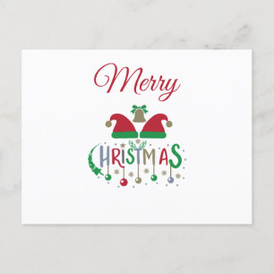 Carte de Noël personnalisée Chapeaux de Père Noël 