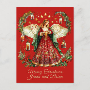 Carte de Noël personnalisée d'ange de Noël