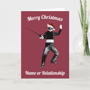 Carte de Noël personnalisée de clôture