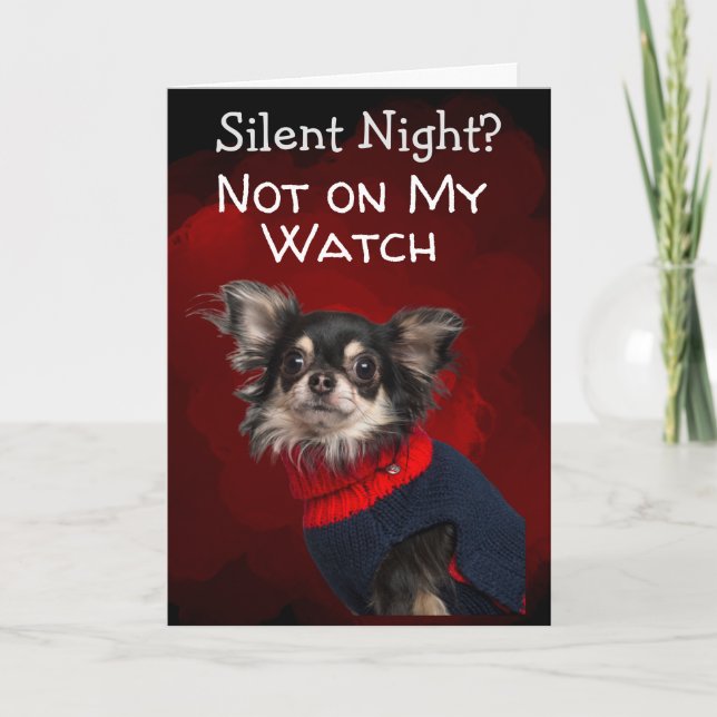 Carte de Noël personnalisée de votre chien (Devant)