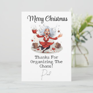 Carte de Noël personnalisée du patron