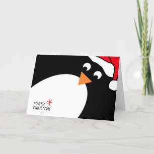 Carte de Noël personnalisée Pingouin