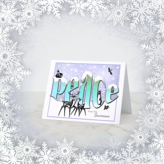 Carte de Noël personnalisée pour animaux de la pai (Créateur téléchargé)