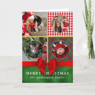 Carte de Noël personnalisée pour famille de quatre