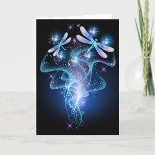 Carte de Noël personnalisée pour libellules