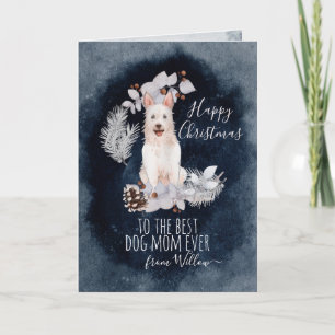 Carte de Noël personnalisée pour maman de chien La