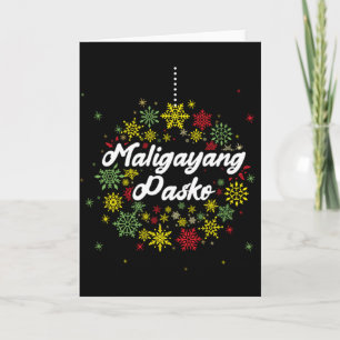 Carte de Noël Philippines Joyeux Noël Maligayang P