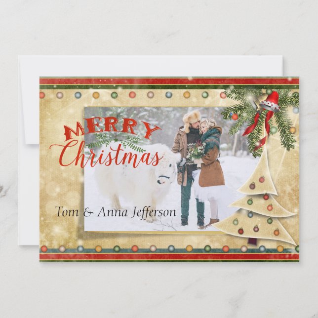 Carte de Noël photo (Devant)