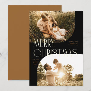 Carte de Noël photo Art Deco Arch 2-Photo