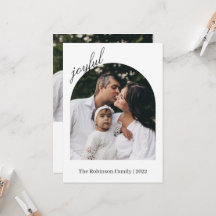 Carte de Noël photo | Carte photo de vacances mode