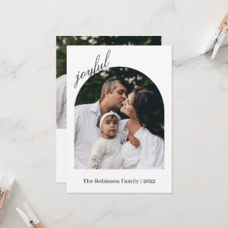 Carte de Noël photo | Carte photo de vacances mode