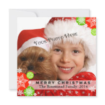 Carte de Noël photo contemporaine