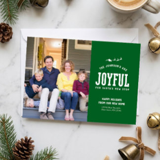 Carte de Noël photo de nouvelle maison annonce de