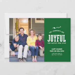 Carte de Noël photo de nouvelle maison annonce de