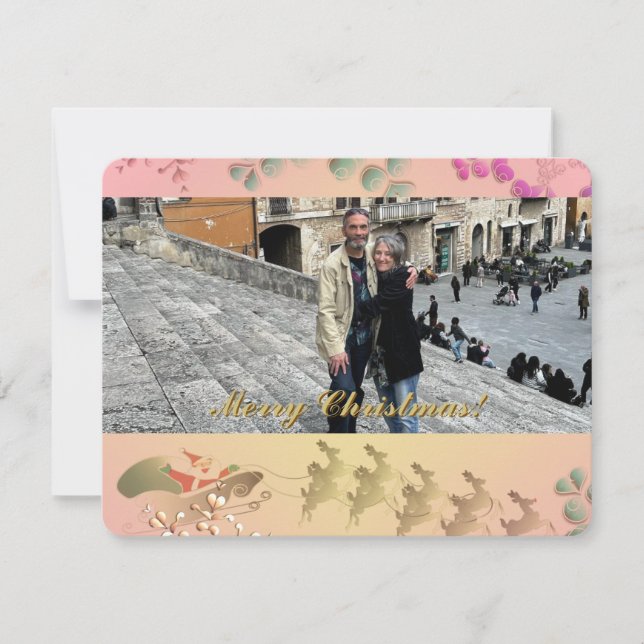 Carte de Noël Photo du Père Noël (Devant)