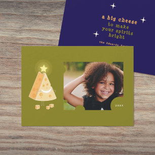 Carte de Noël Photo Grand Fromage