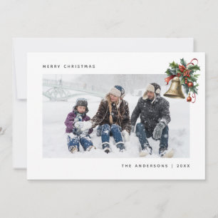 Carte de Noël Photo Holly Bell Watercolor