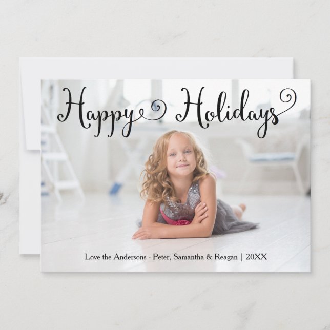 Carte de Noël - Photo Joyeuses Fêtes - Canne de Bo (Devant)