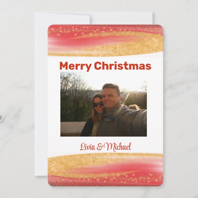 Carte de Noël photo Joyeux Noël (Devant)