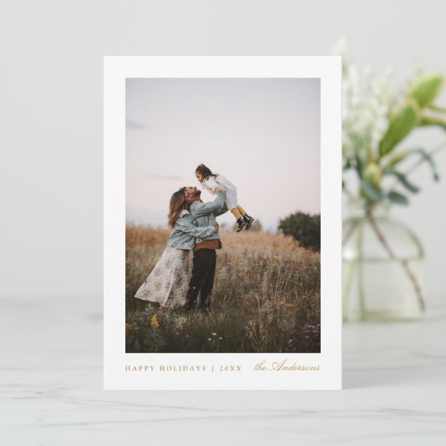 Carte de Noël photo minime (Debout devant)