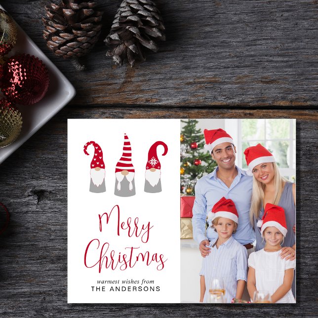 Carte de Noël photo pas chère avec lutins (Créateur téléchargé)