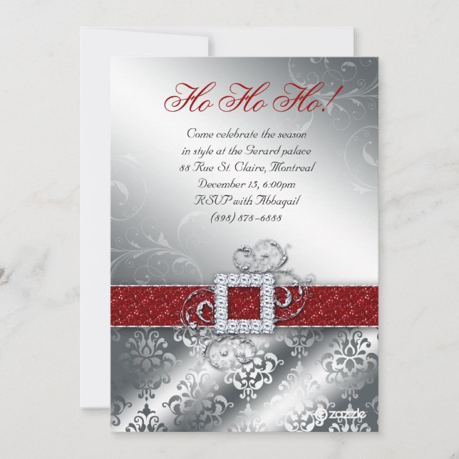 Carte de Noël Photo Père Noël Ceinture Parties sci (Devant)