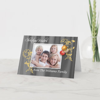 Carte de Noël photo personnalisée