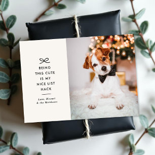 Carte de Noël photo pour animaux de compagnie avec