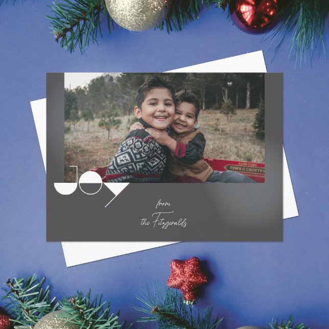 Carte de Noël photo Simple Joie (Créateur téléchargé)