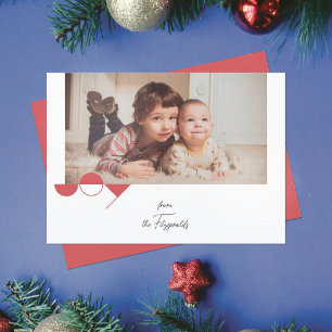 Carte de Noël photo Simple Joie