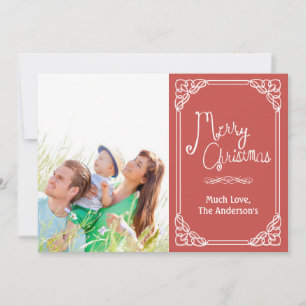 Carte de Noël photo typographie tableau noir Joyeu