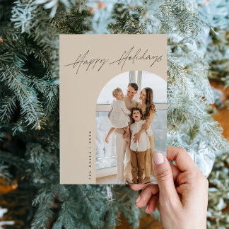 Carte de Noël photo vacances Arc-en-Tan