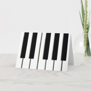 Carte de Noël Piano Keys