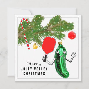 Carte de Noël Pickleball