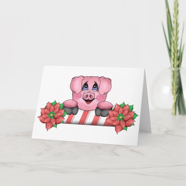 Carte de Noël Piggy (Devant)