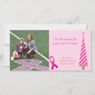 Carte de Noël Pink Breth Cancer Awareness