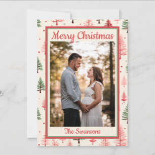 Carte de Noël Pink Tree