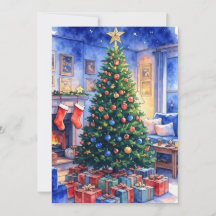 Carte de Noël plate
