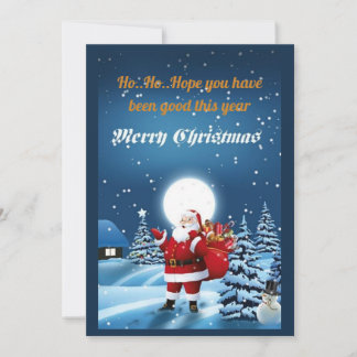 Carte de Noël plate