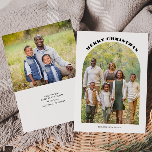 Carte de Noël plate de Noël avec arche (Créateur téléchargé)