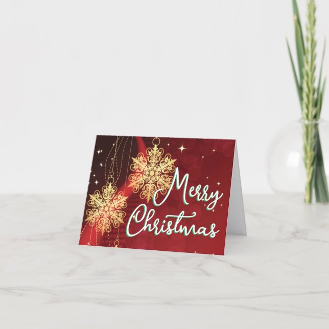 Carte de Noël pliée (Devant)
