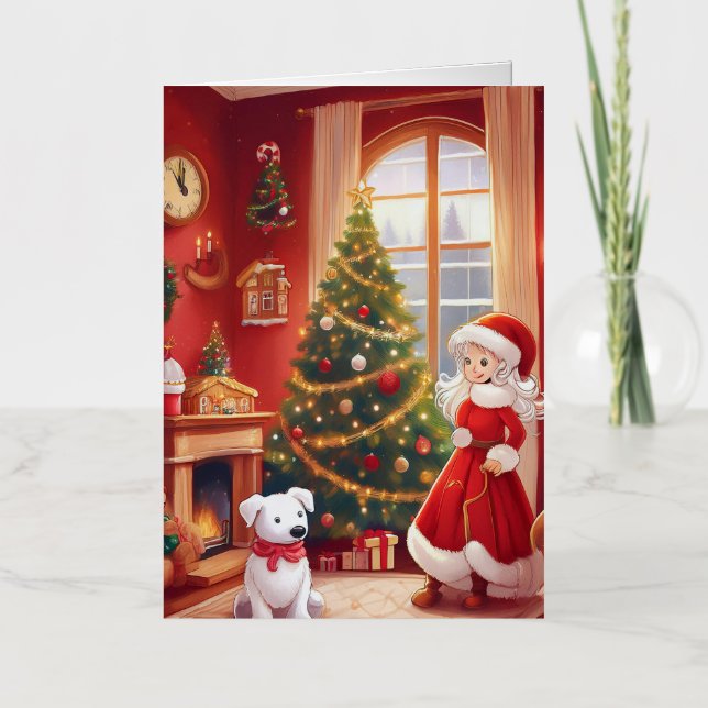 Carte de Noël pliée (Recto)