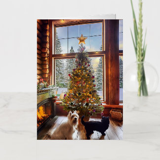 Carte de Noël pliée